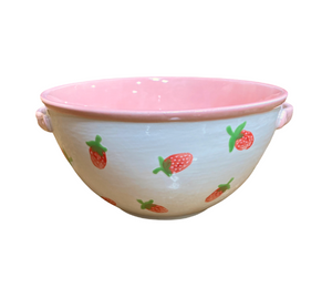 Color Me Mine Strawberry Print Bowl